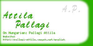 attila pallagi business card